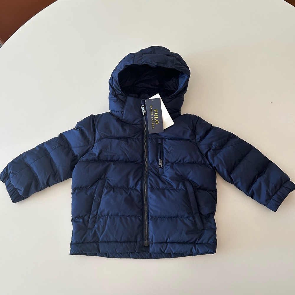 Polo Ralph Lauren Navy Puffer Jacket 2T